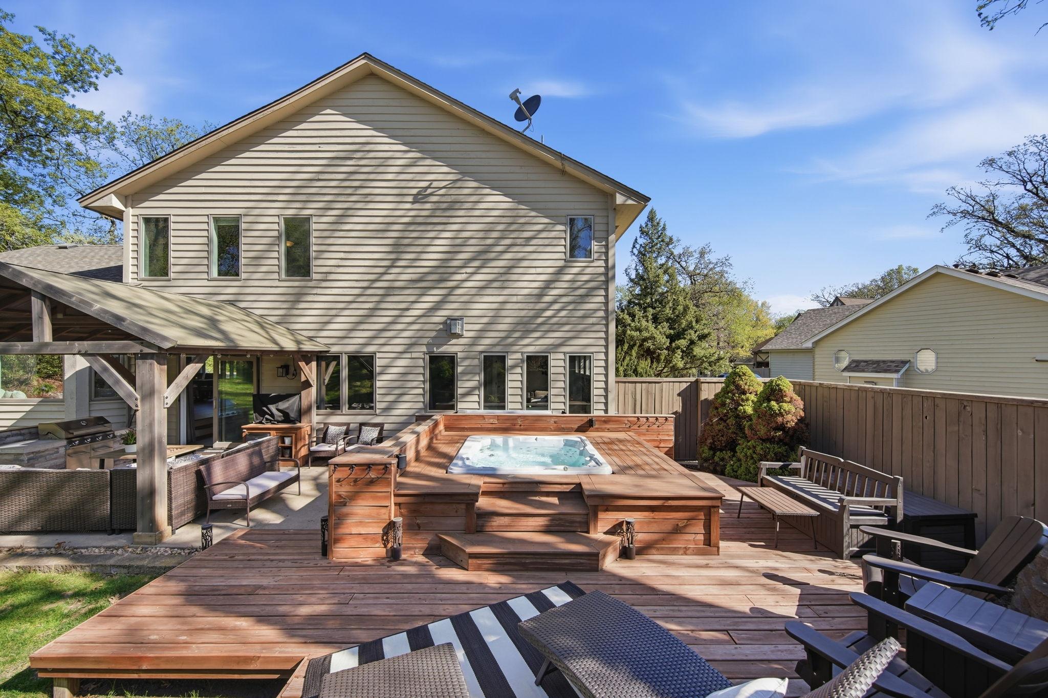 Enjoy the outdoor lighting installation and sprinkler system