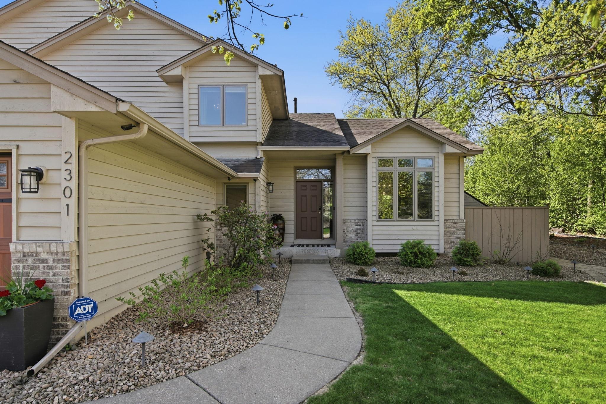 A charming approach to the front door