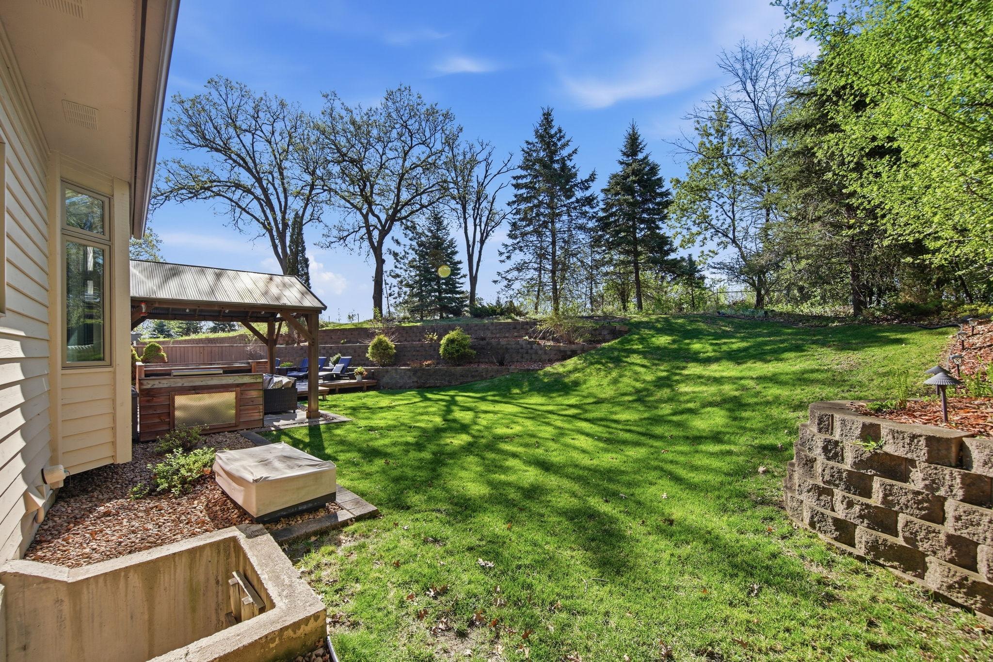 Expansive views from the backyard