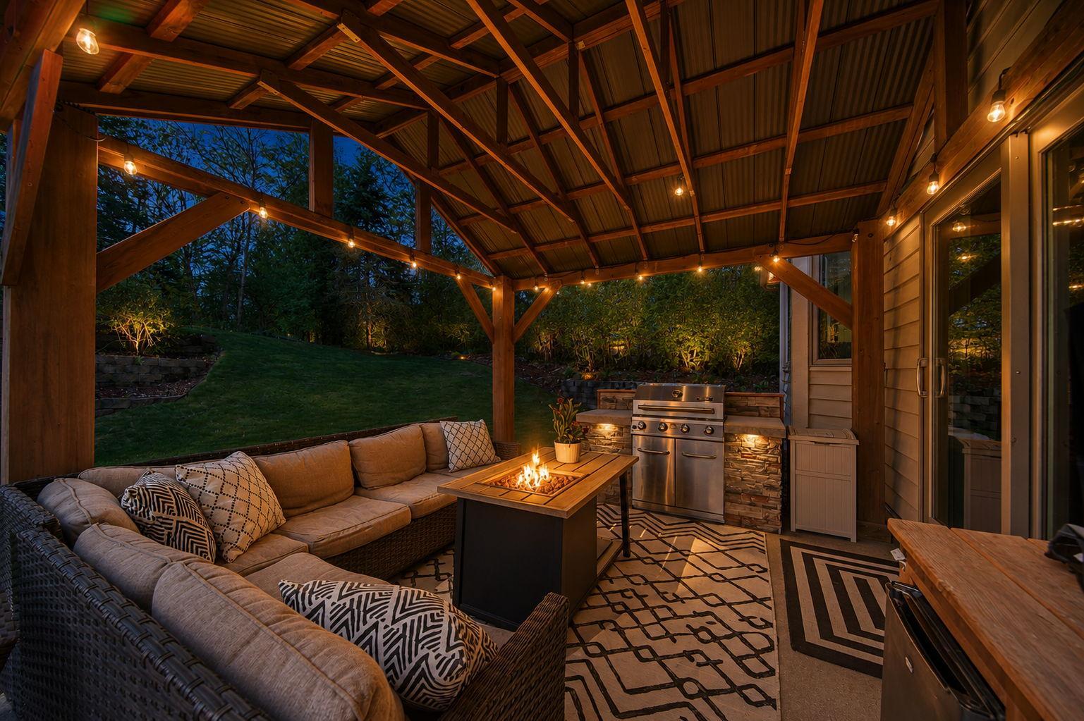 Great spaces for outdoor entertainment day or night