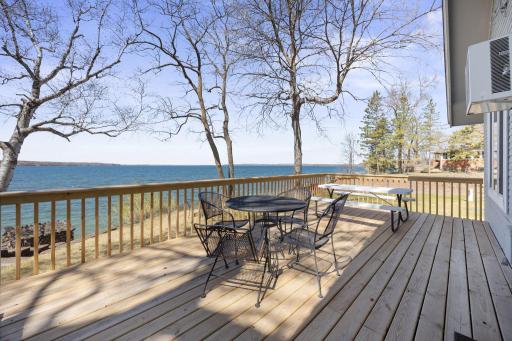Waterfront deck facing west for the BEST sunsets