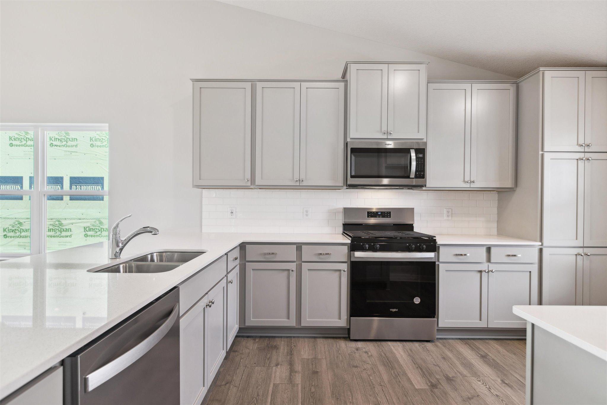 Plenty of cabinets for all of your cooking needs.