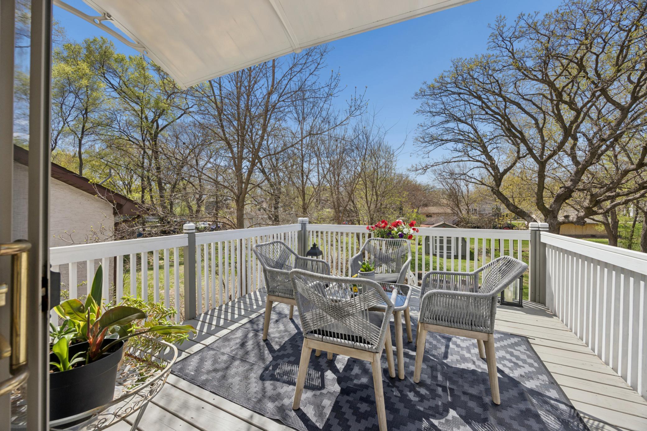 Enjoy your morning on the deck