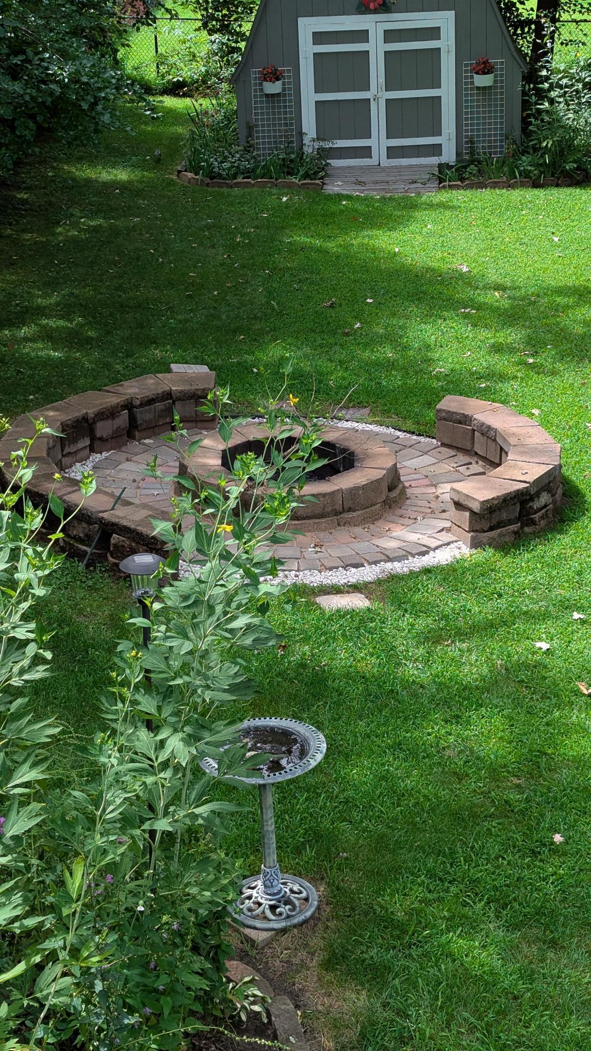 Gather around this firepit and enjoy the evenings outside