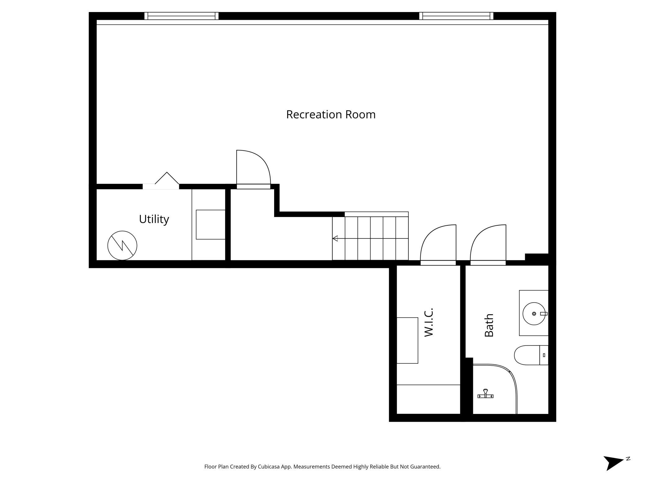 Lower level floor plan