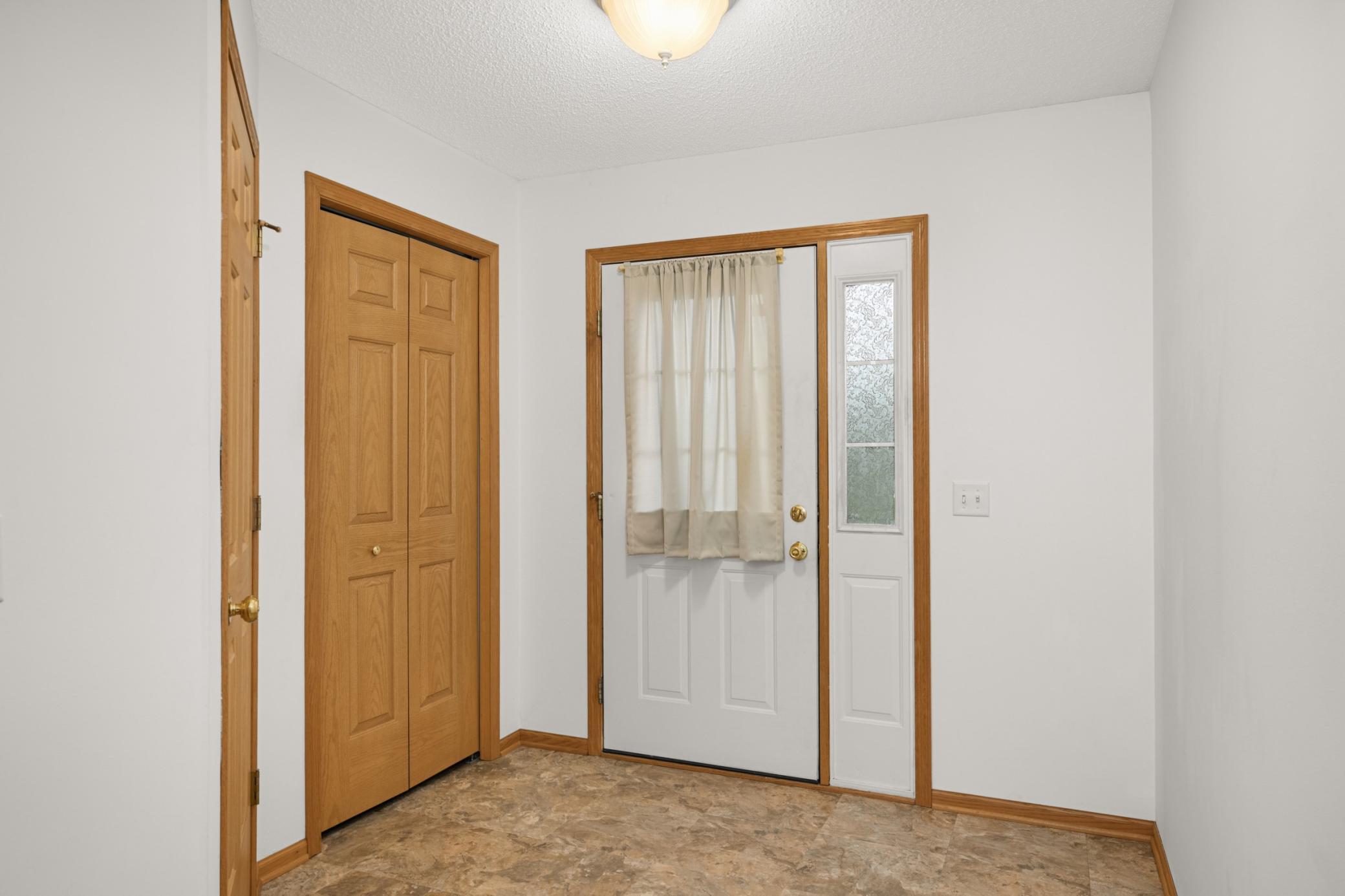 Convenient front entryway