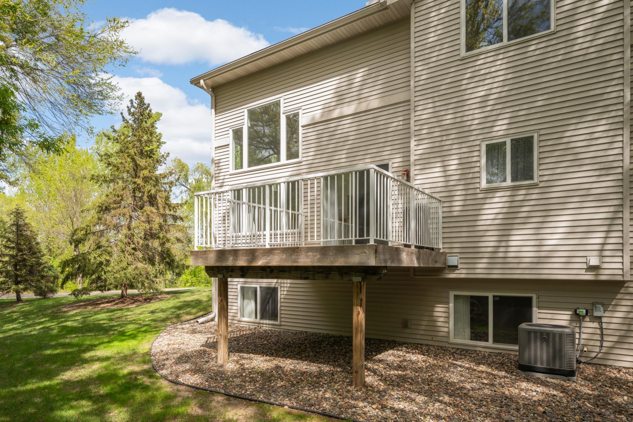 Enjoy the view from the backyard deck