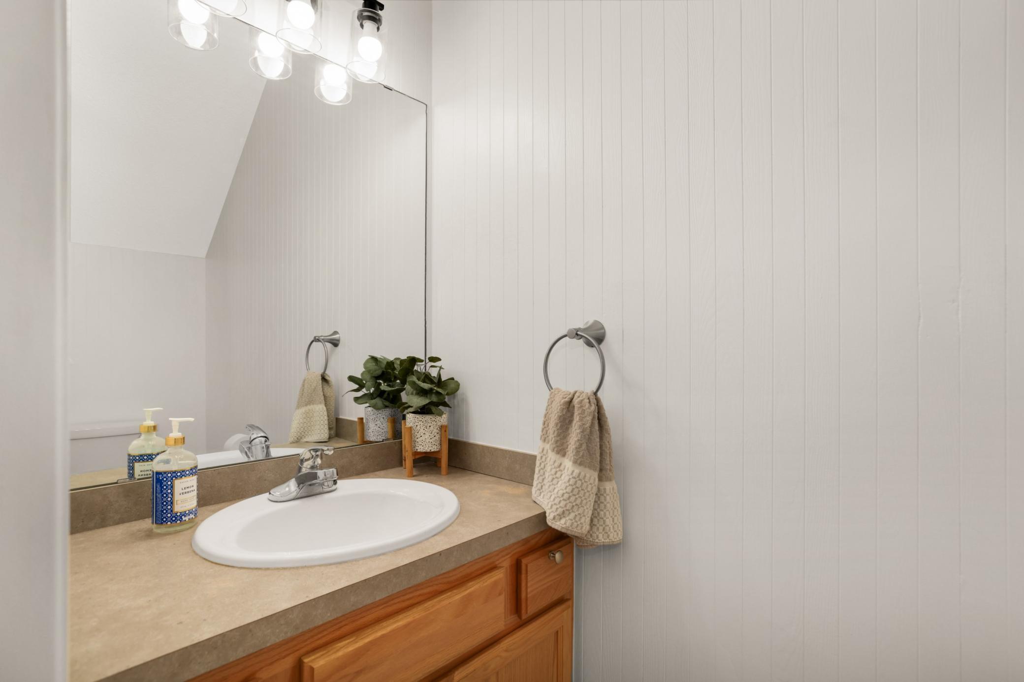 Convenient 1/2 bath on the main level