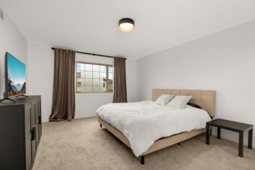 Large primary bedroom--plenty of space for a king size bed