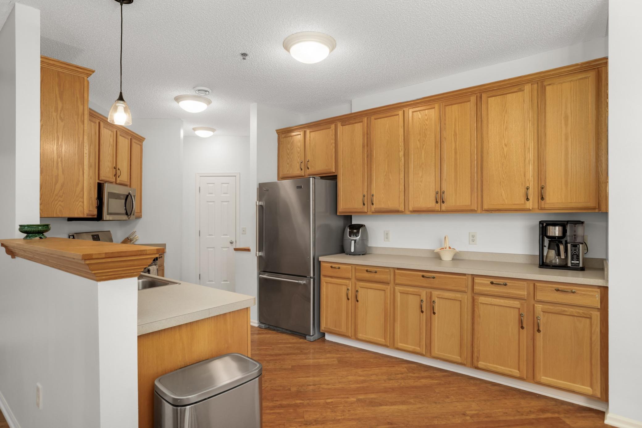 Tons of cabinet and counter space