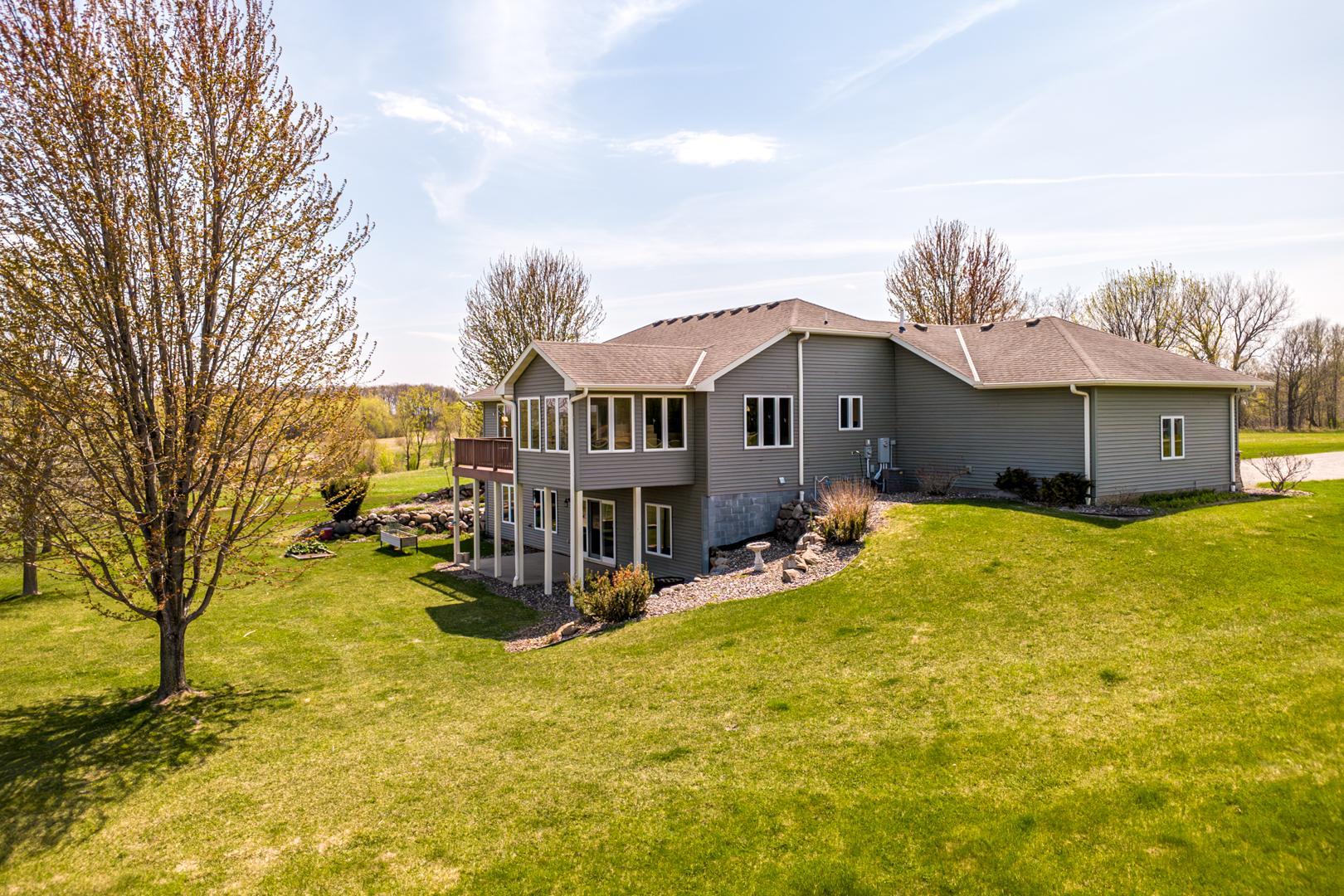 Northside of house
