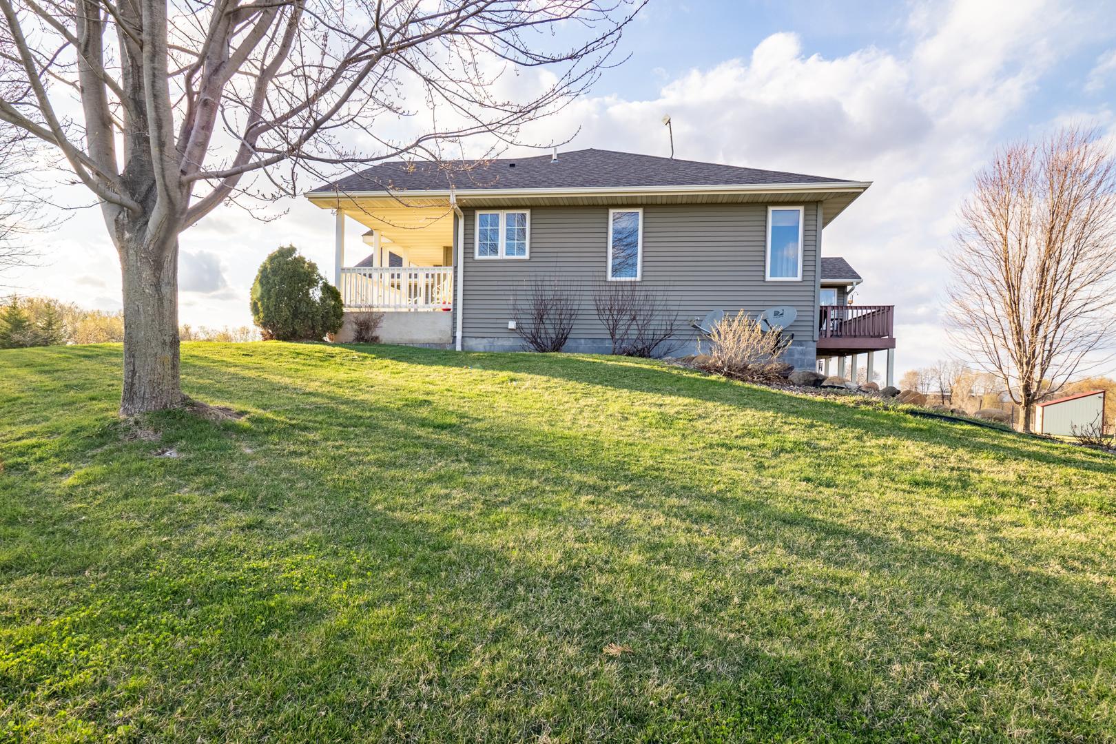 Southside of house