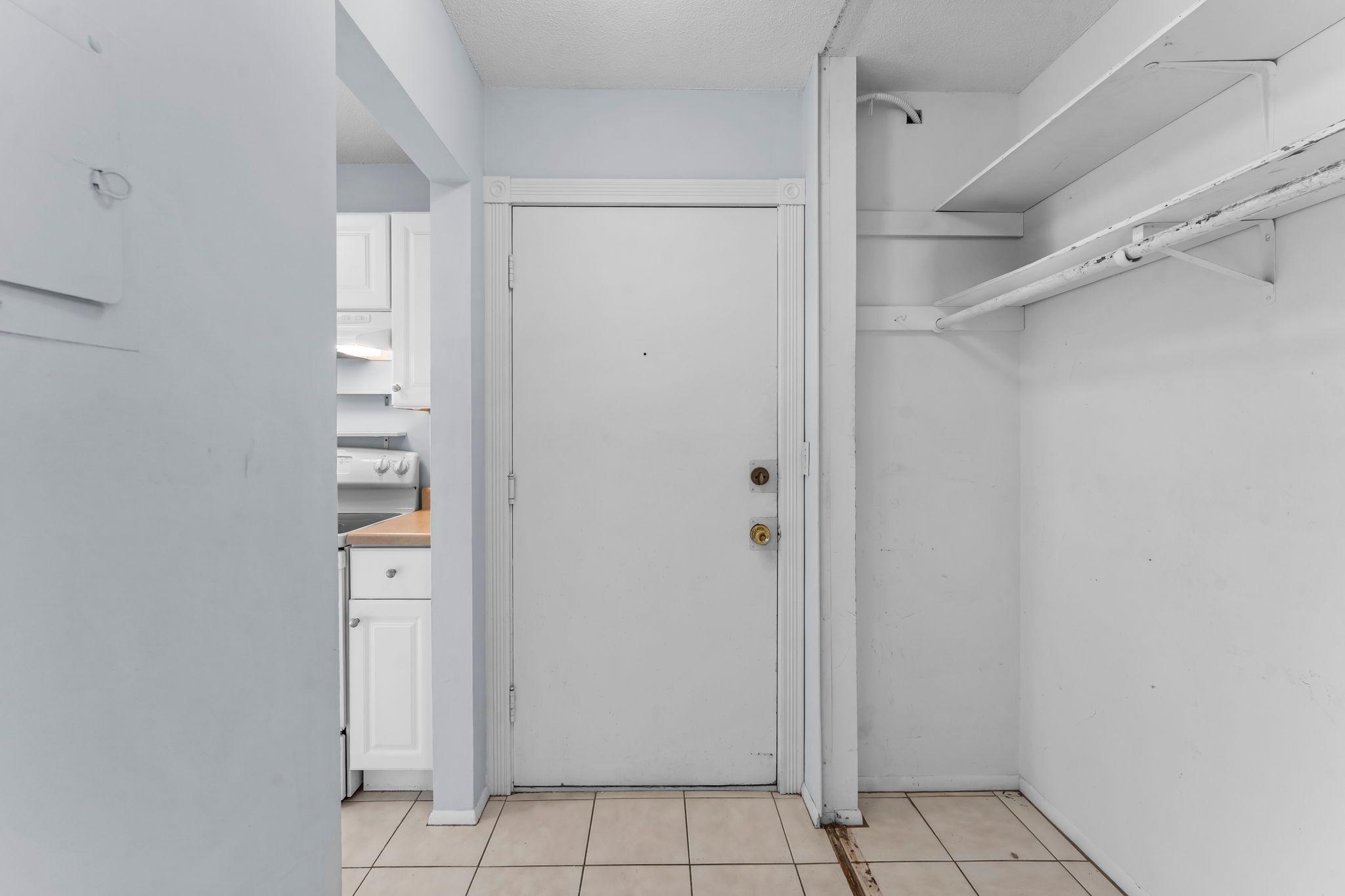 Entry hallway for unit E204