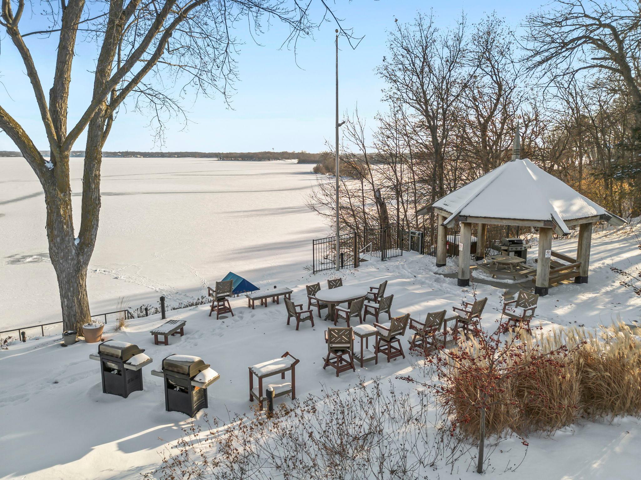 Gazebo overlooking Lake Minnetonka