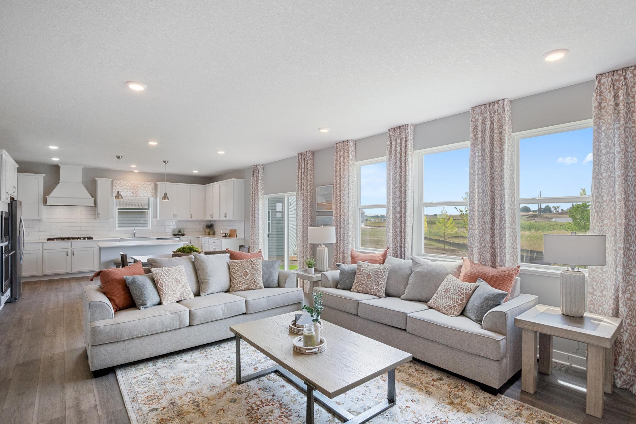 Imagine the view of your future backyard. Photo of model home, colors and finishes may vary.