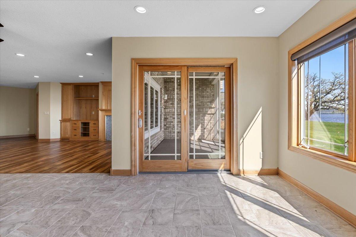 Lower Level access to 3 season porch