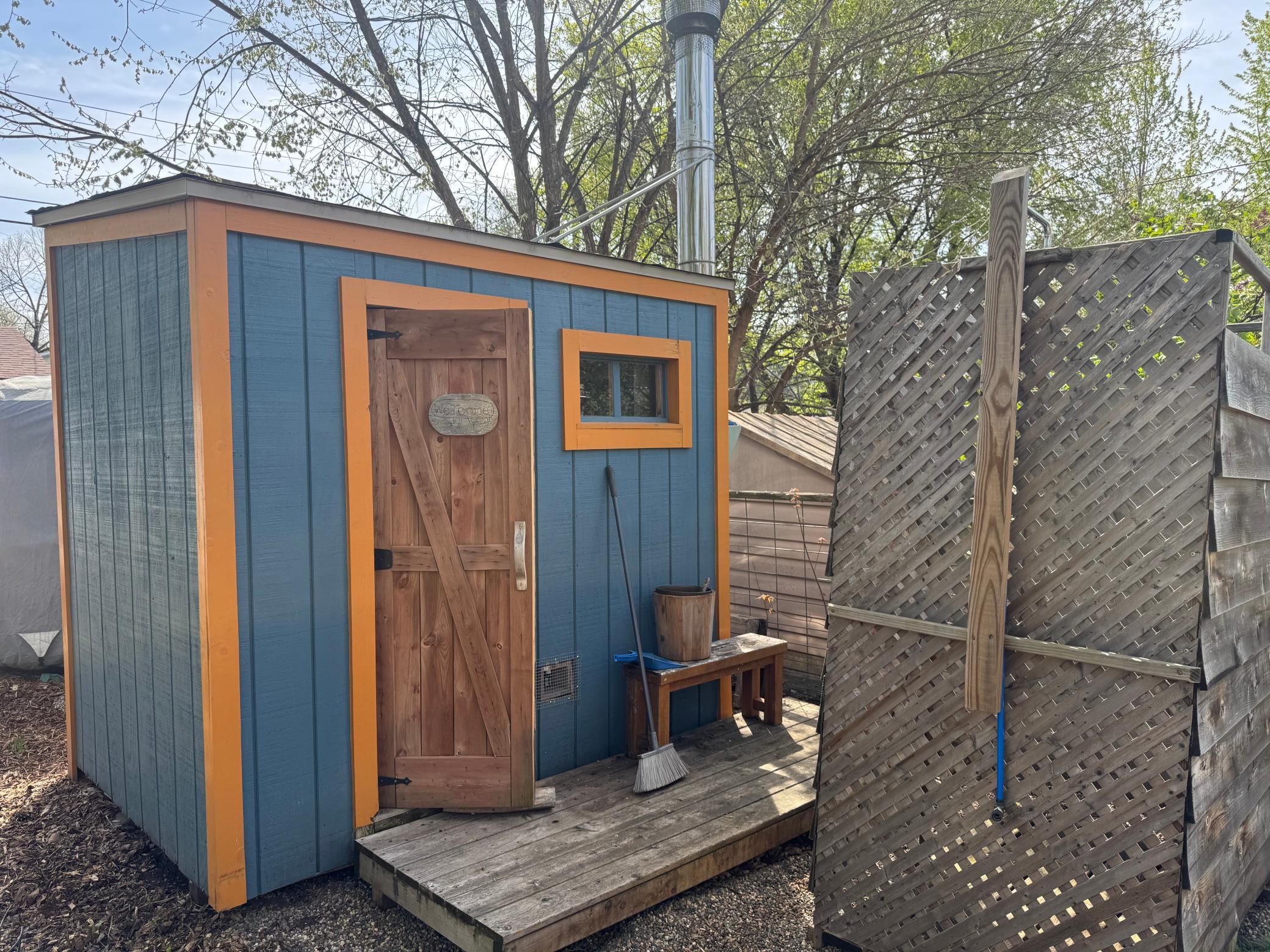 Backyard sauna