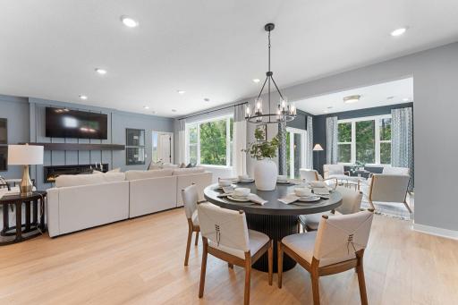 Open floor plan- finishes vary- similar home