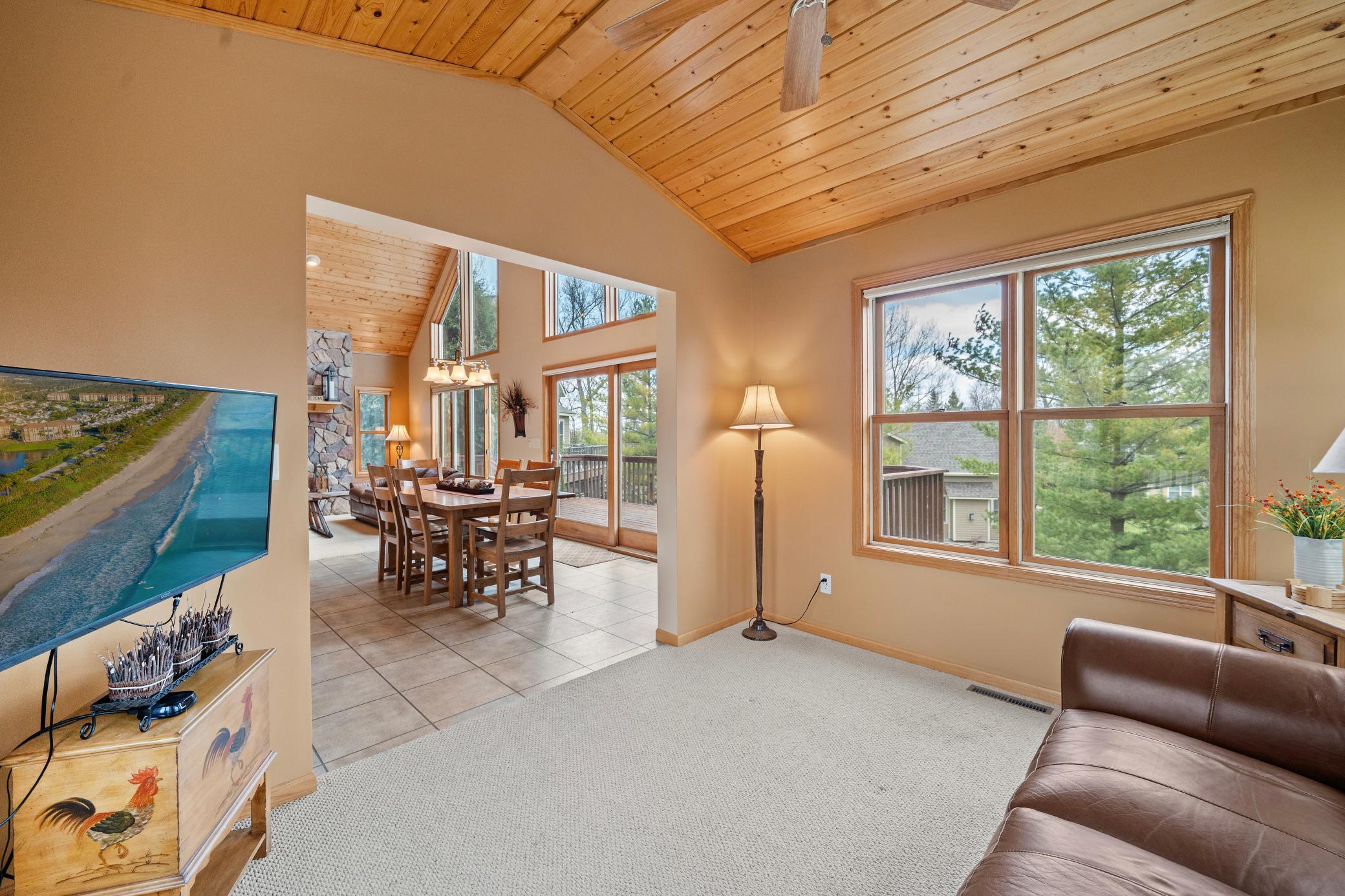 Bright and airy open layout featuring an abundance of windows
