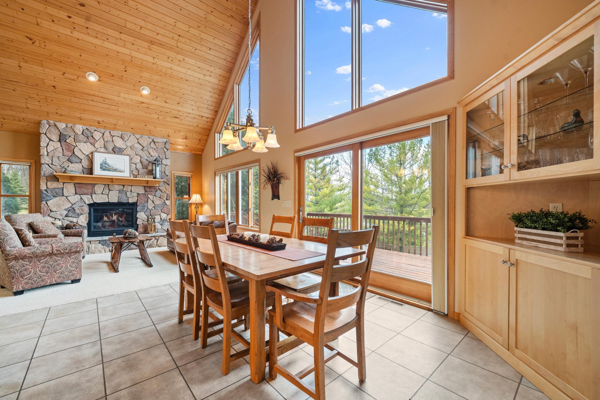 Large windows brighten up this space with natural sunlight