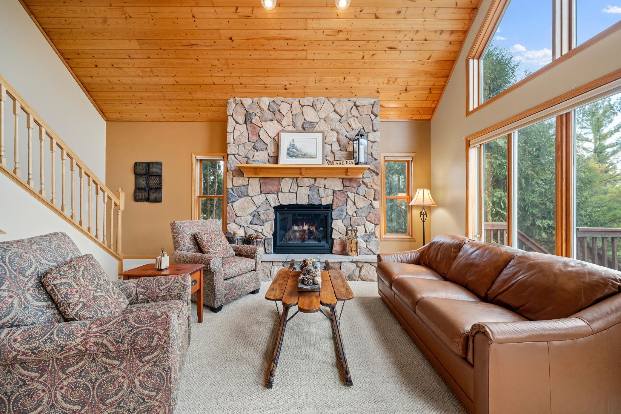 Timeless character shines through in this warm and inviting living room