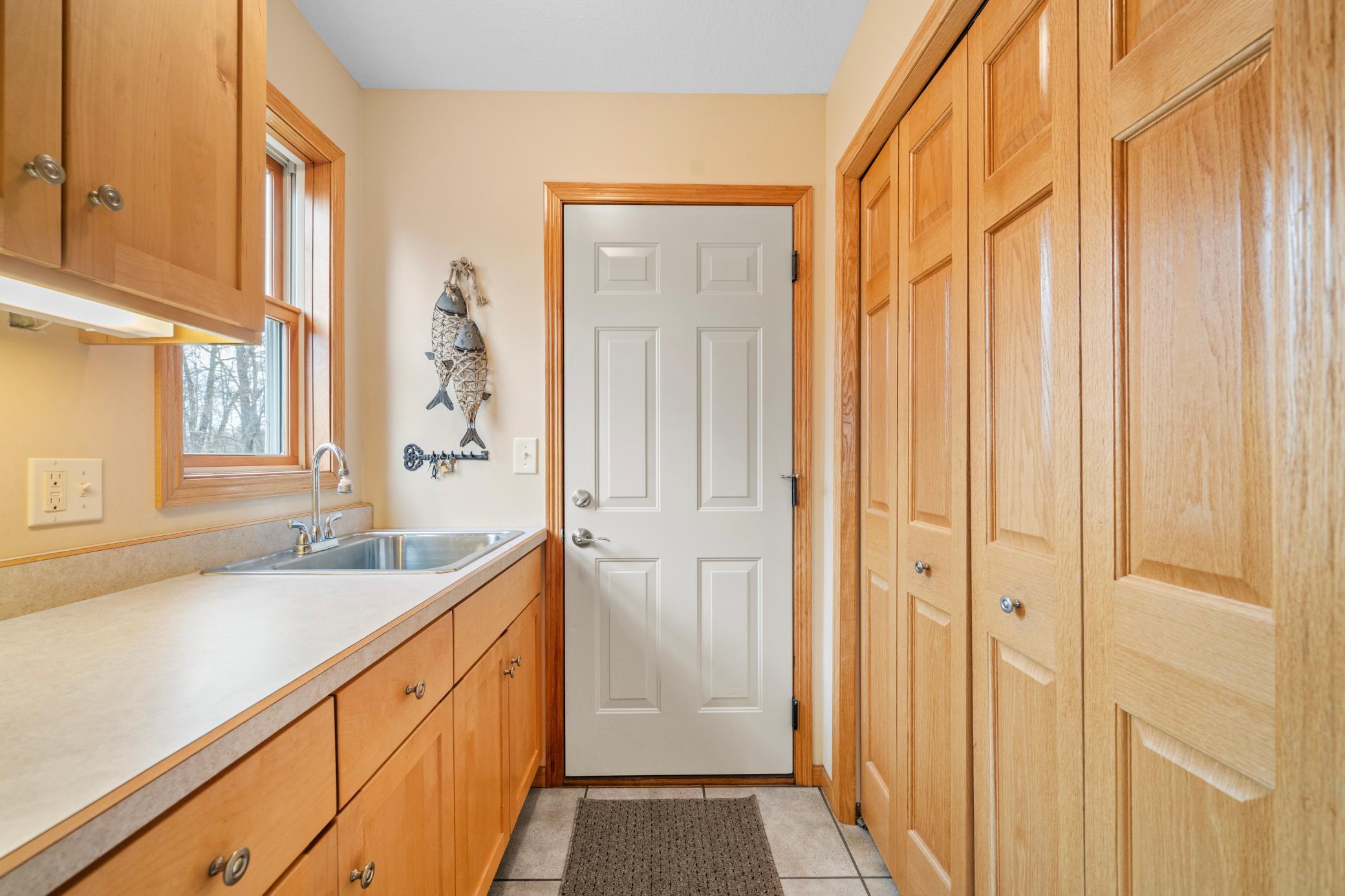 Lots of storage and handy sink