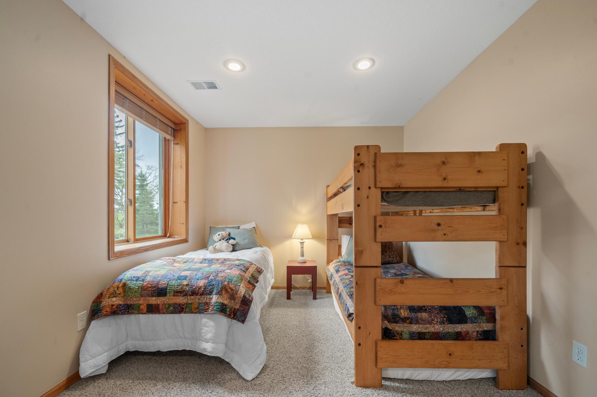 Great area for bunk beds or an office - you could even add a wall for more privacy