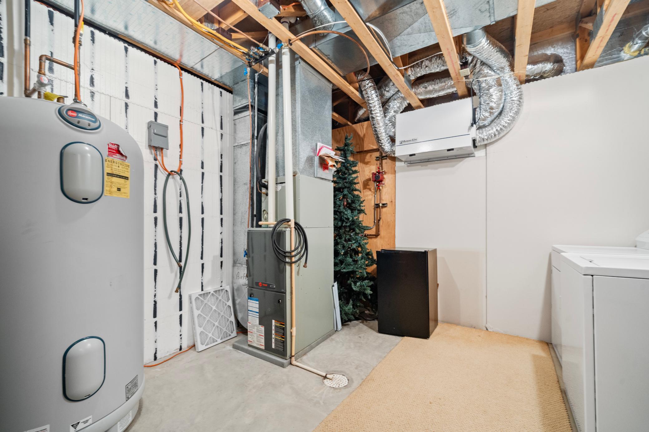 Very clean utility and laundry room