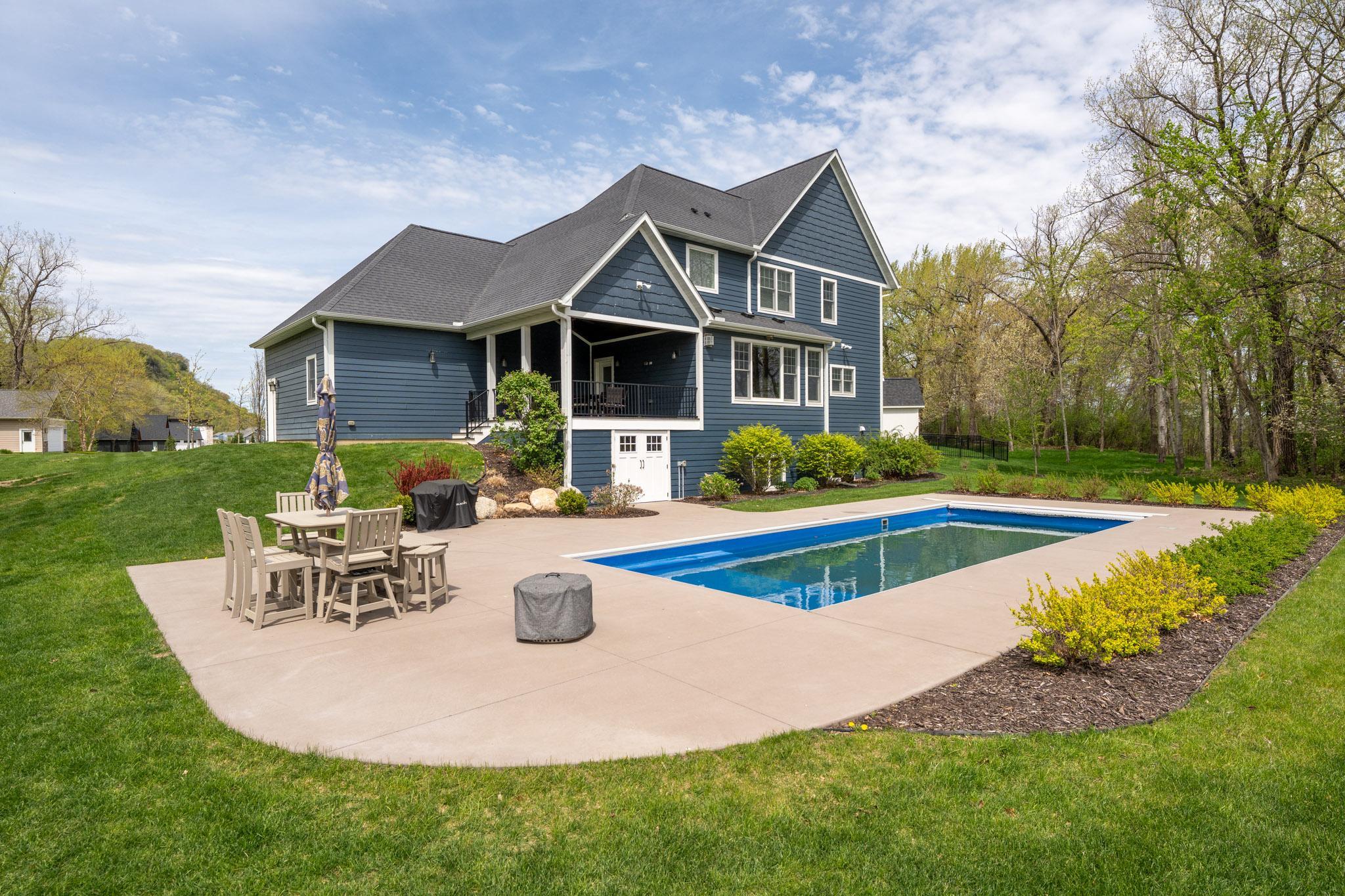 40x15 In Ground Pool with Large Concrete Patio