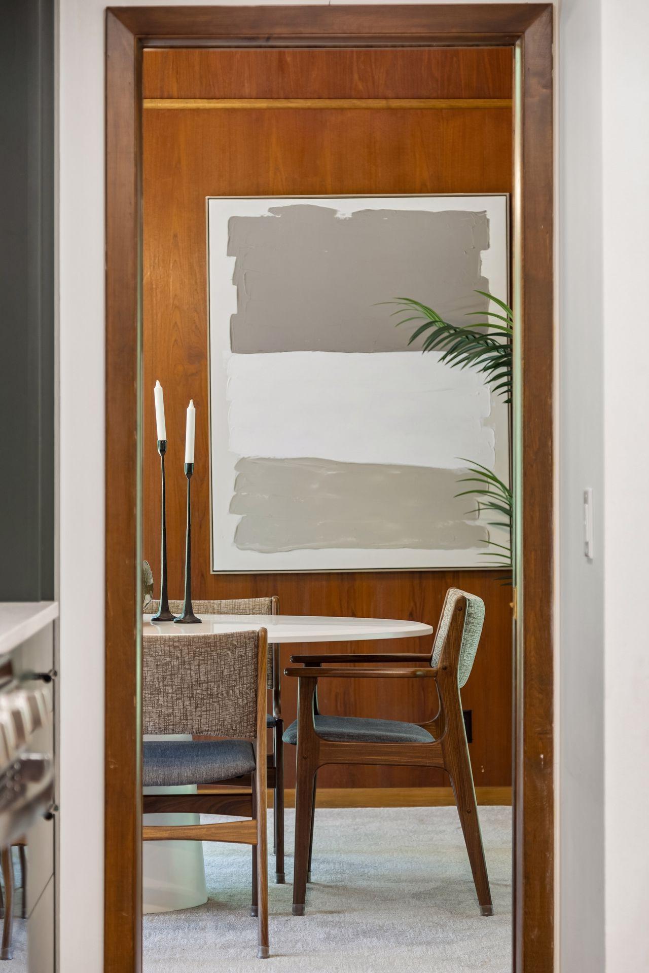 Dining room opens to kitchen