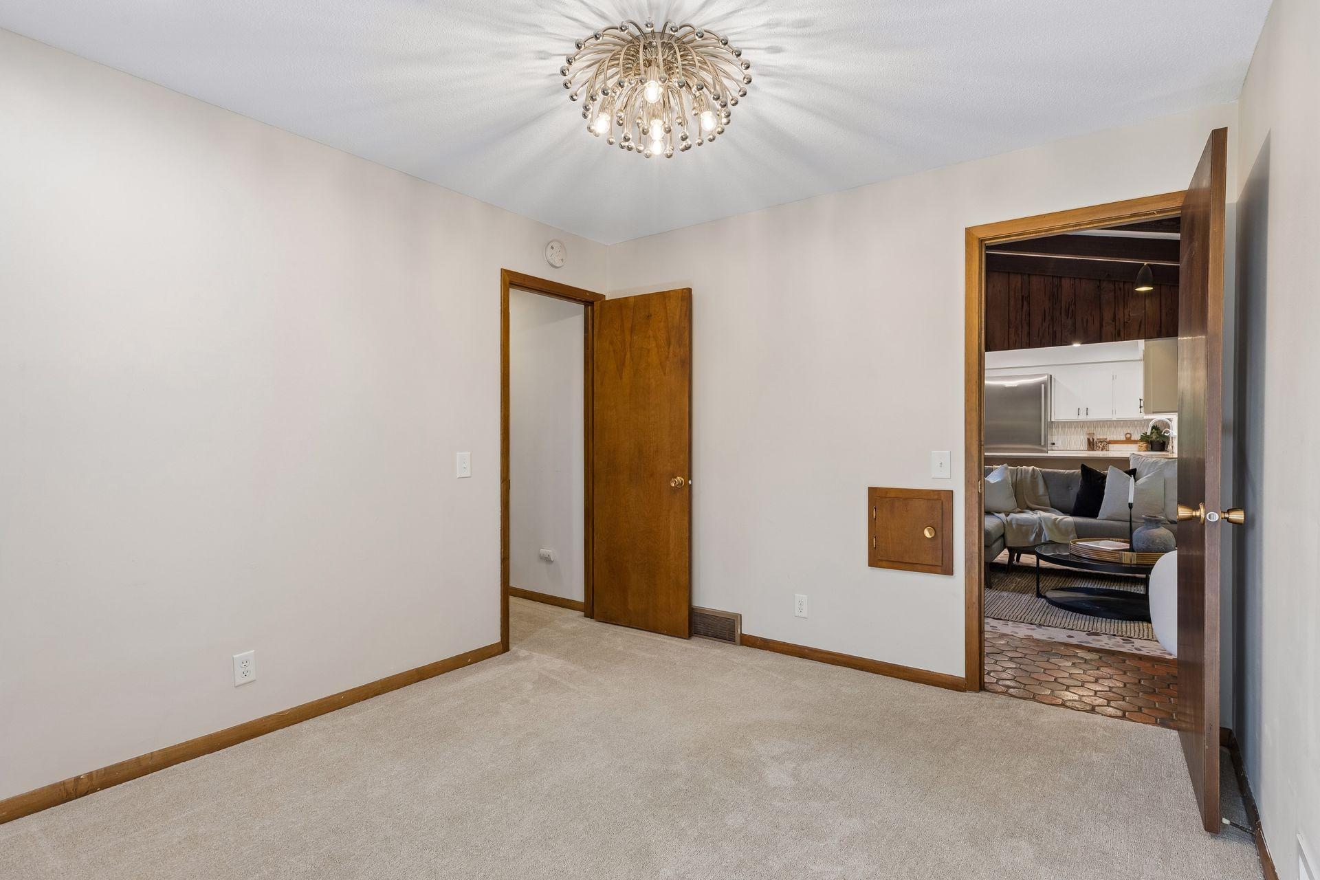 Bedroom #3. 3 bedrooms on one level.