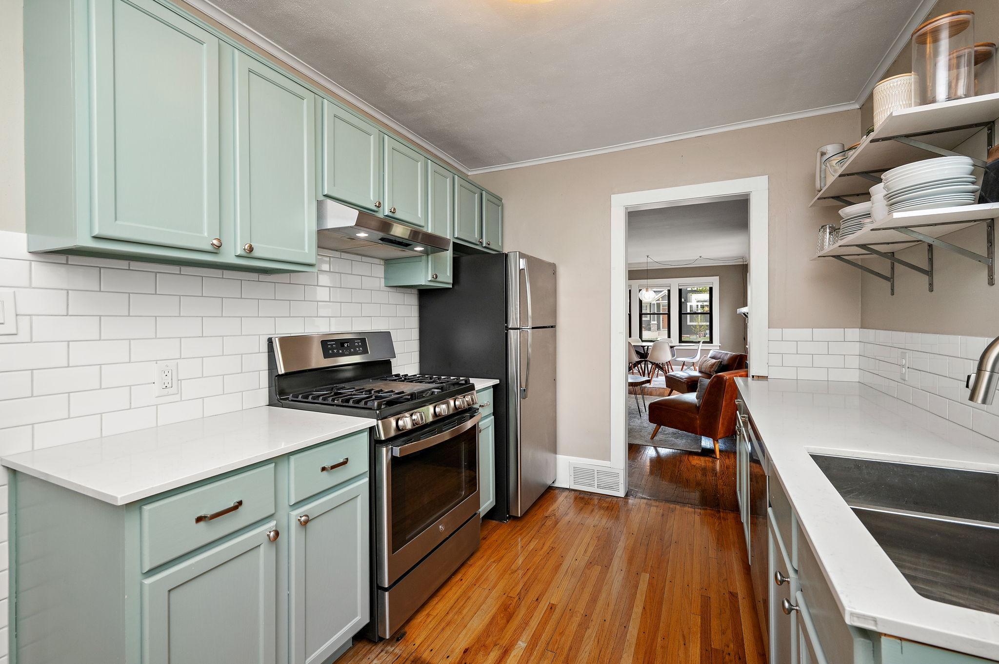 Hardwood floors throughout