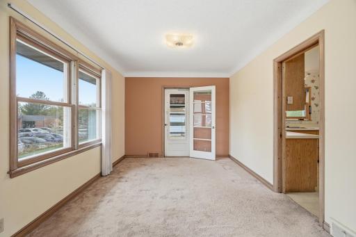 French Door from Dining Room to 3 Season Porch.