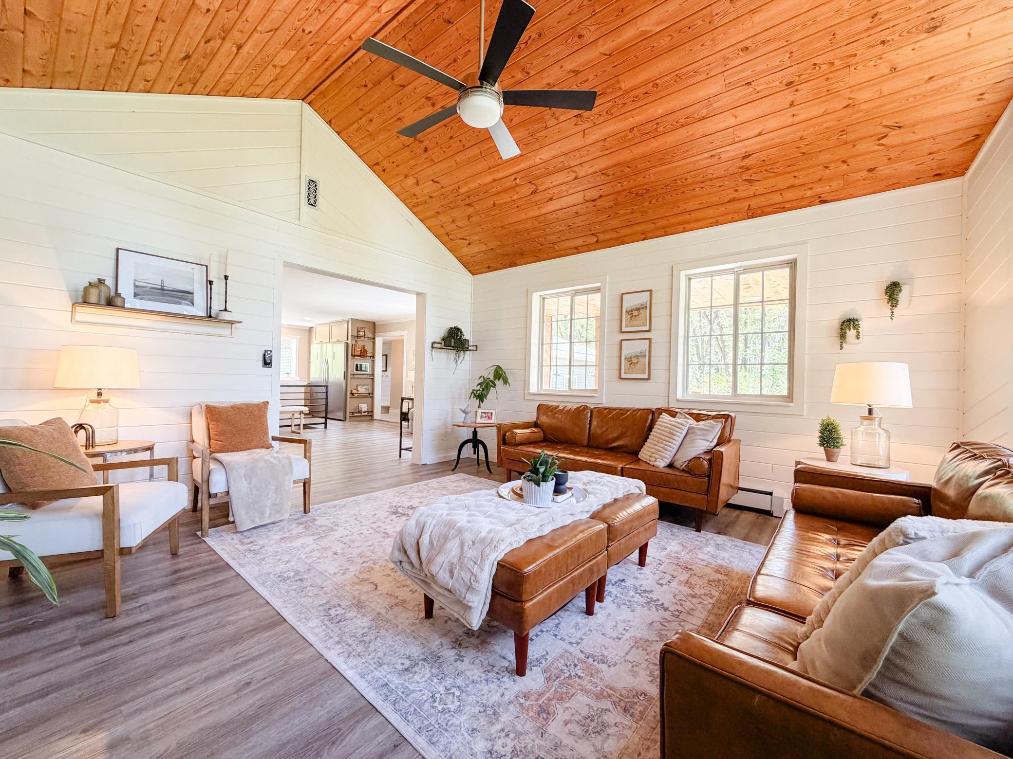 Beautiful living room with plenty of natural light