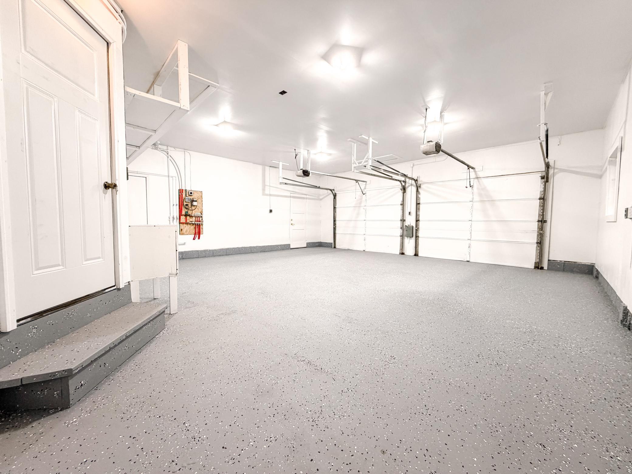2 Car Heated and finished garage