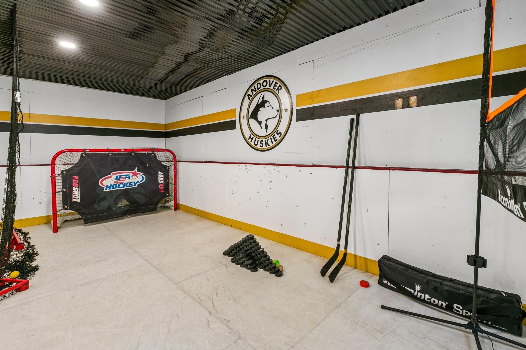 Lower Level Indoor Synthetic Ice Skating Room