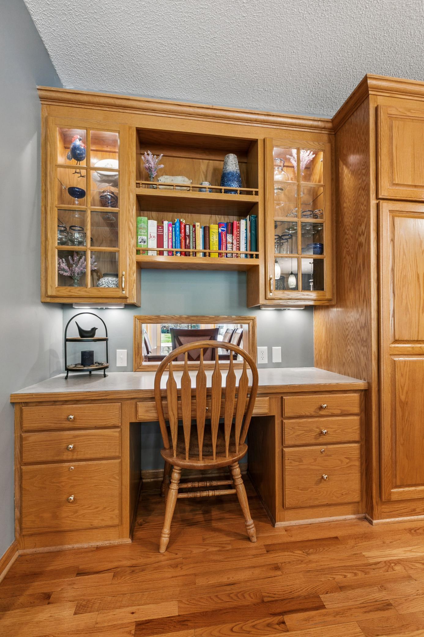 Desk in Kitchen Area