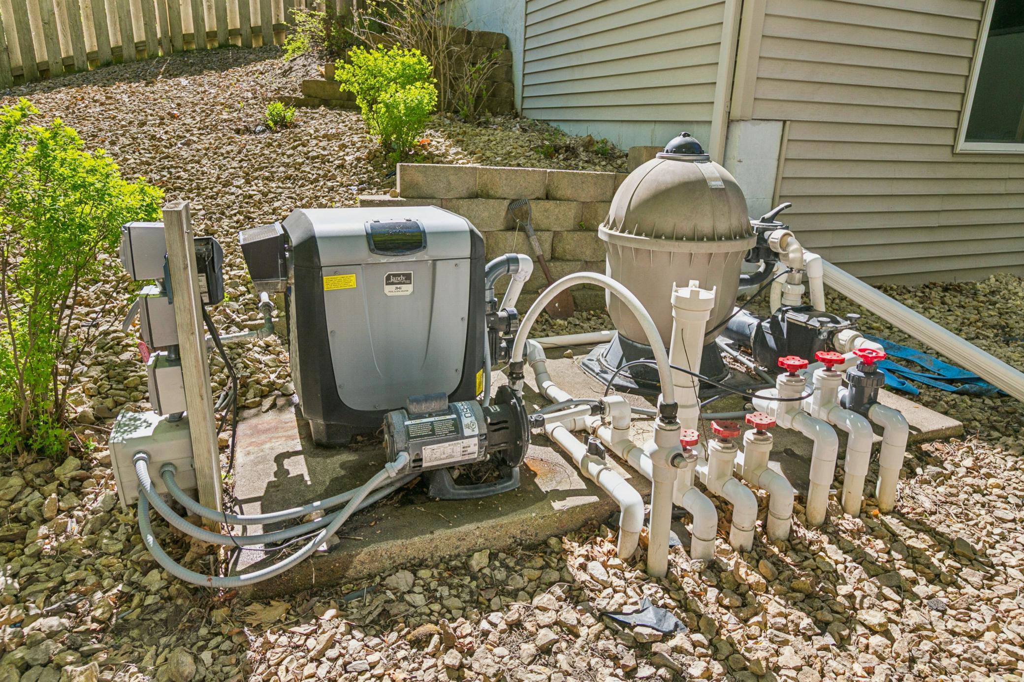 Pool Equipment - Heater Filter Pump 2017