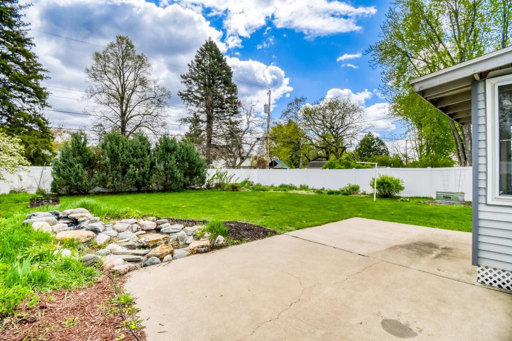 Relax on the deck or patio and listen to the waterfalls of the tranquility pond!