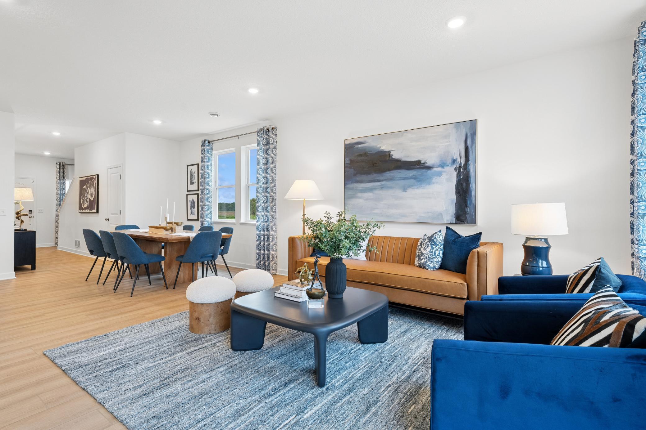 Notice the natural flow of light in this well-designed floor plan.