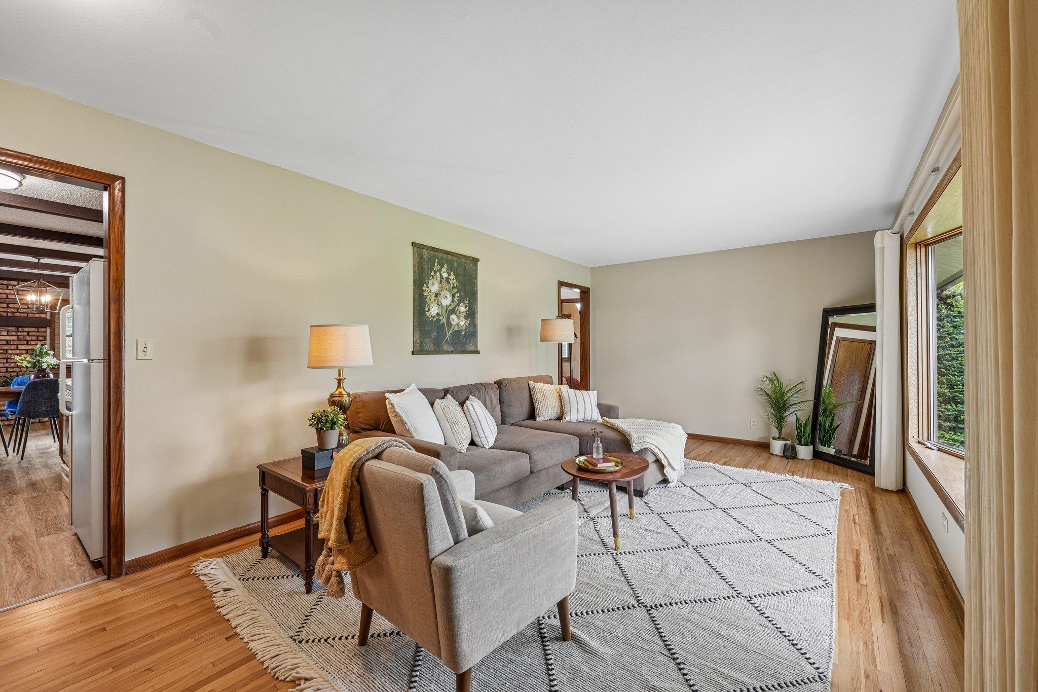 Refinished hardwood floors