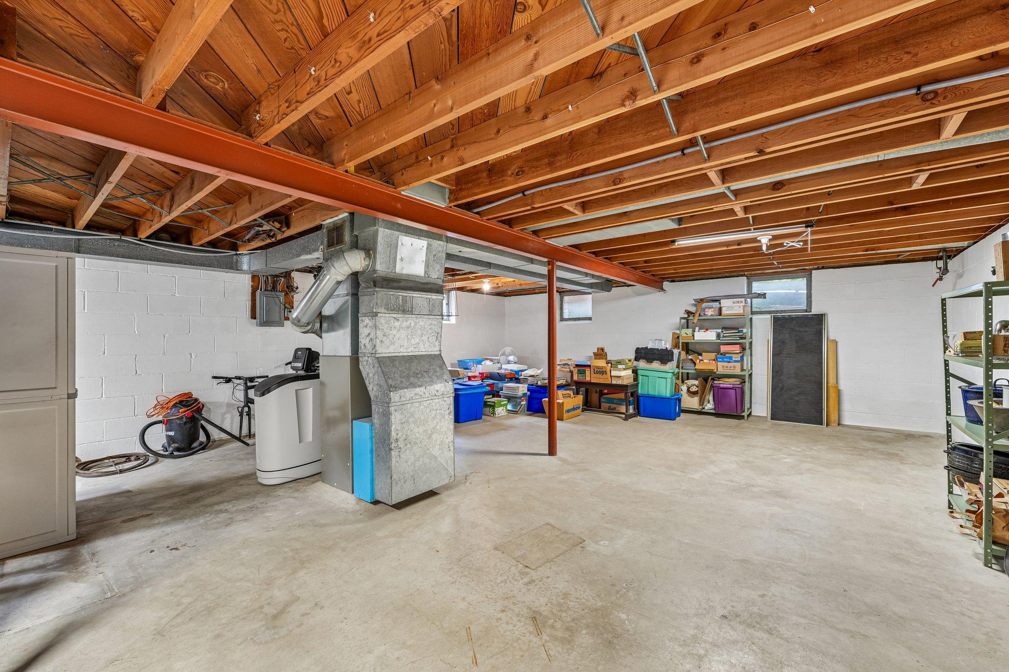 unfinished basement
