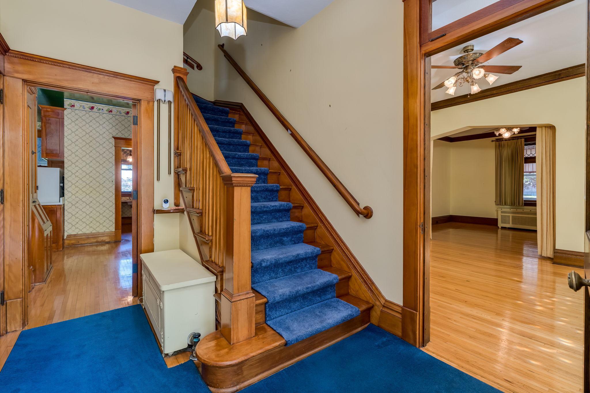 Ascend up stairs