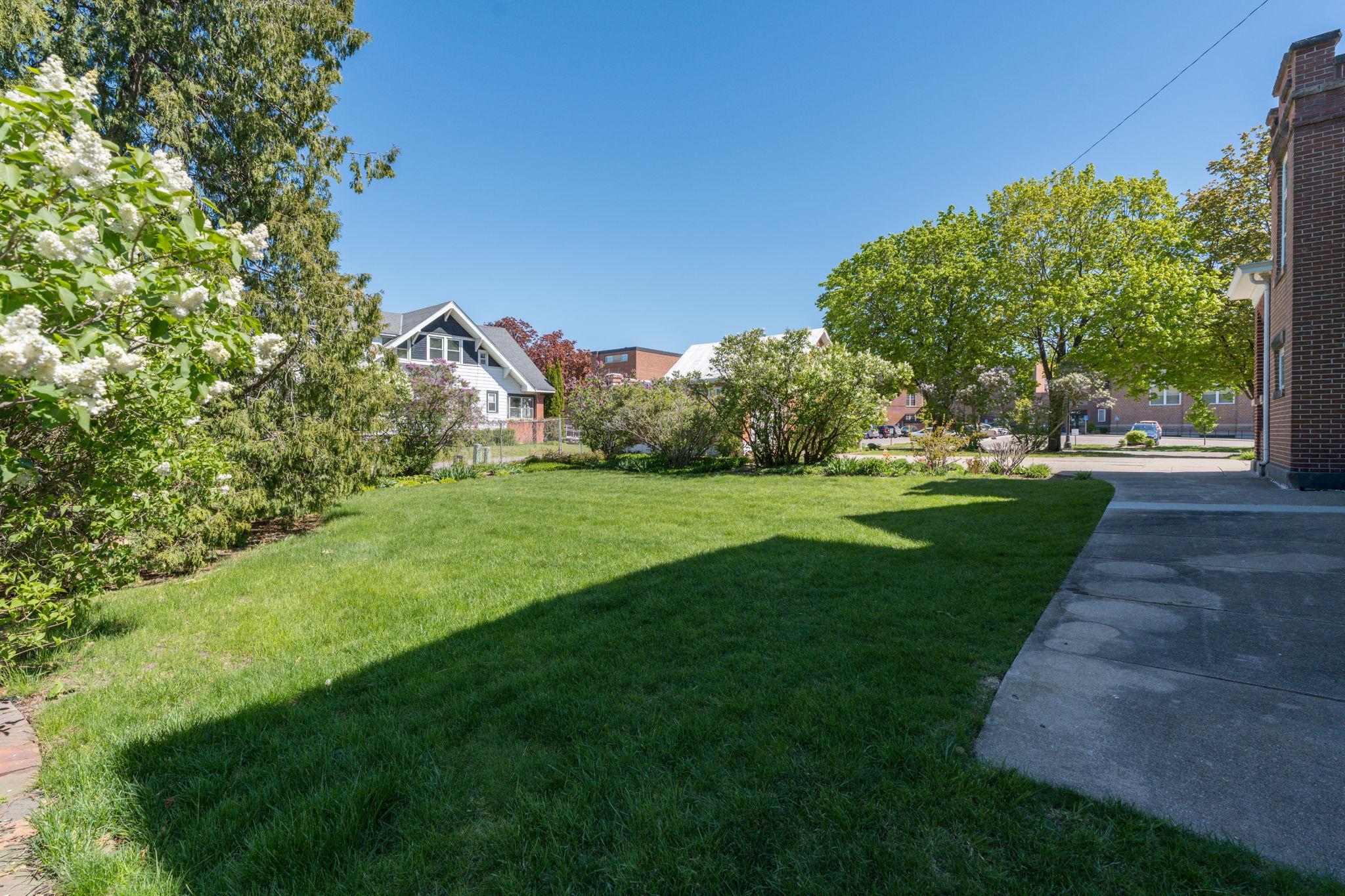 Beautifully manicured lawn