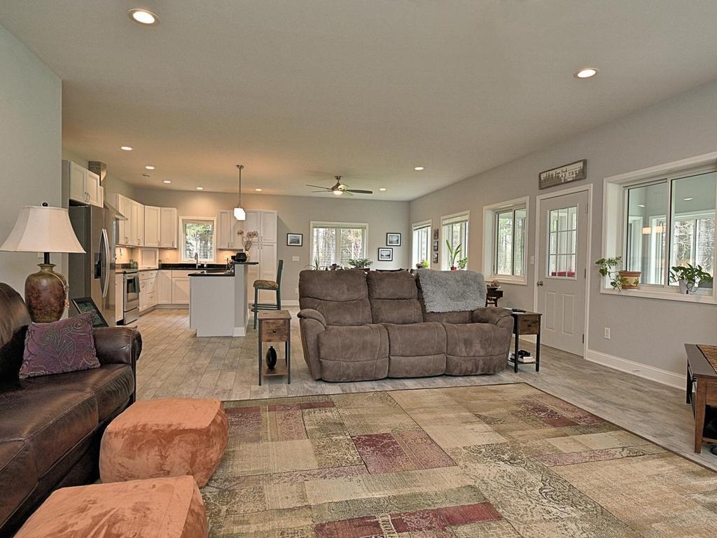 living room to kitchen