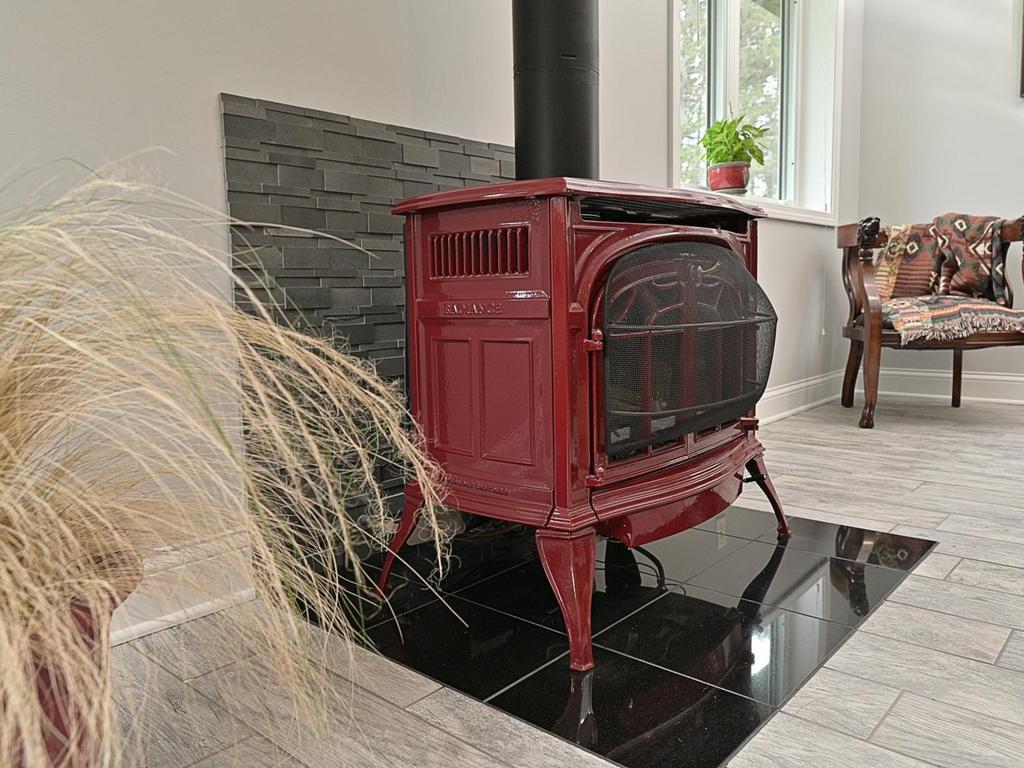 gas fireplace side