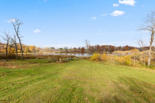 Gentle slope to the lake - add a dock and you're set!