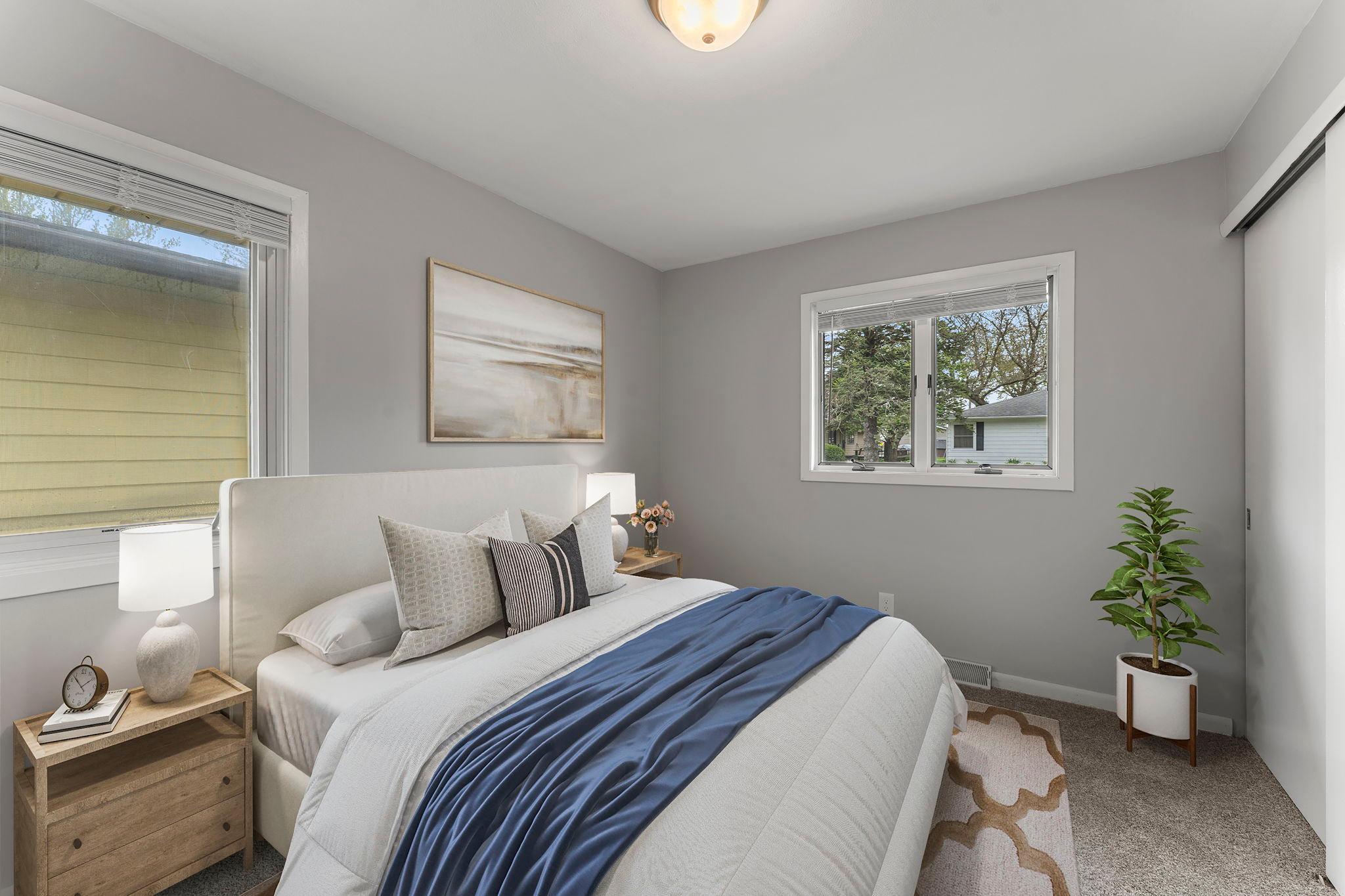 Virtual Staged Bedroom 1