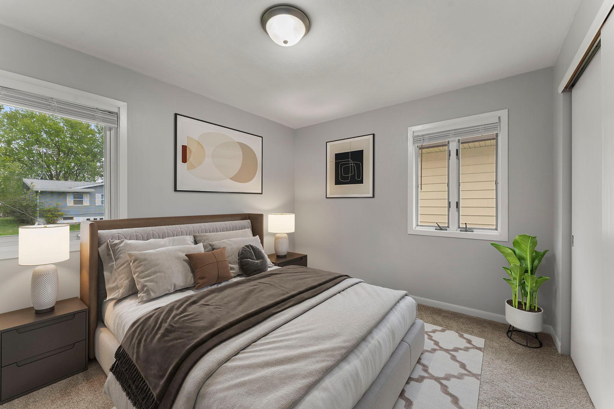 Virtual Staged Bedroom 2