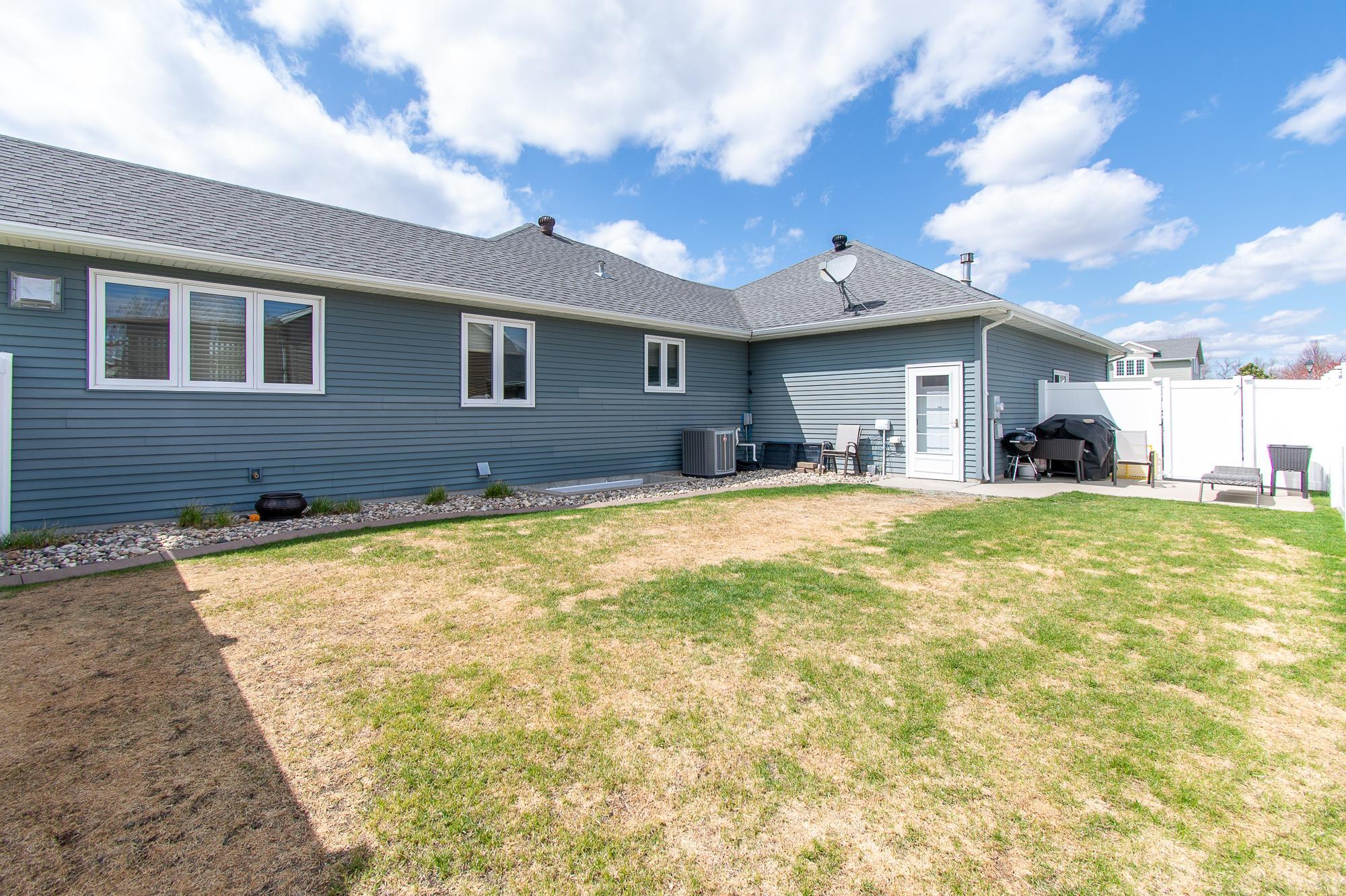 Fenced in side yard